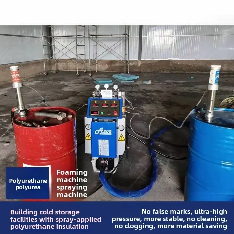 Small High Pressure Polyurethane & Polyurea Sprayer Cold Storage Container Foaming Machine