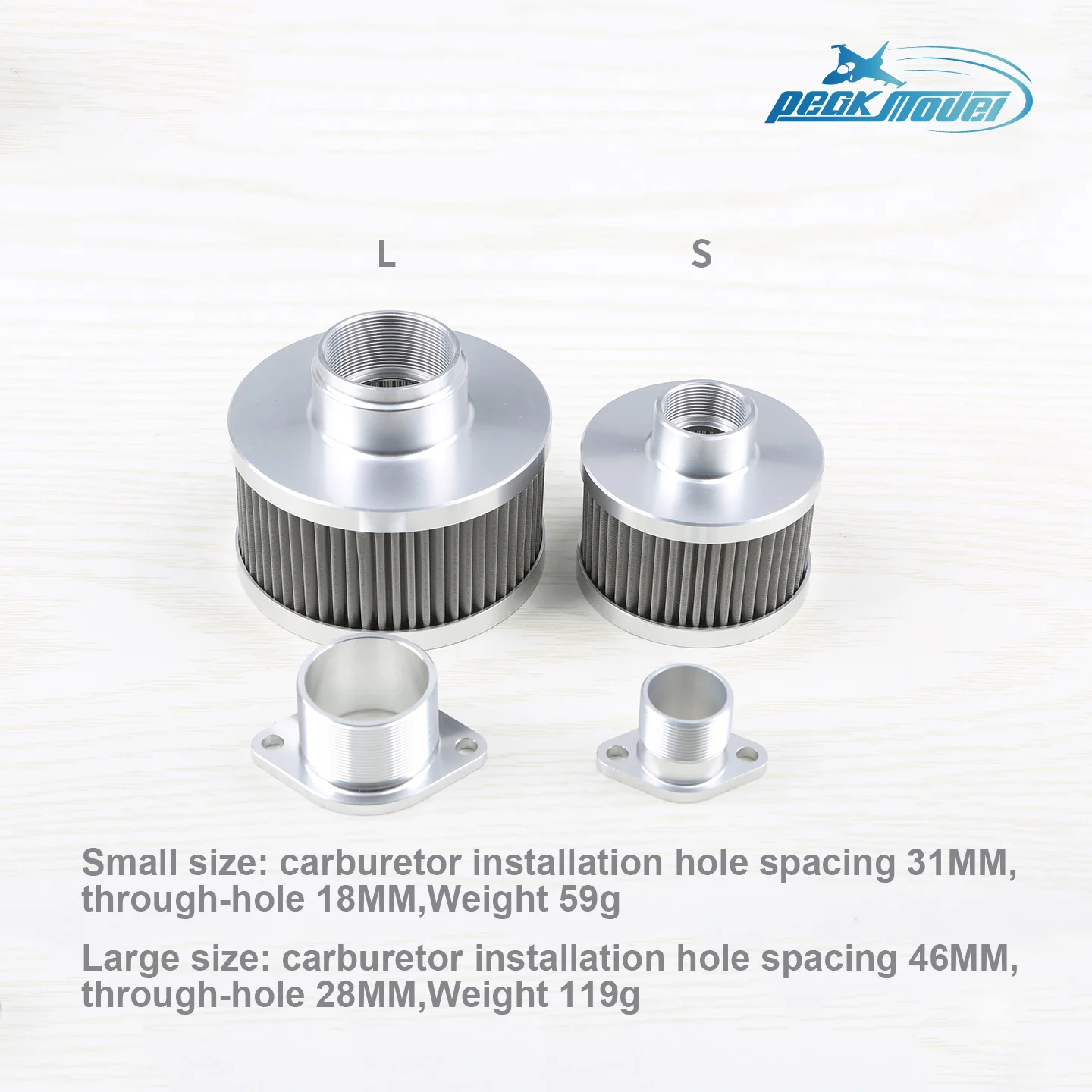 DLE 20/30/35/40/60/85/111/120/170 Engine Air Filter for Fixed-Wing Drones, Dustproof For GAS DA 3W NGH RCGF Zenoah