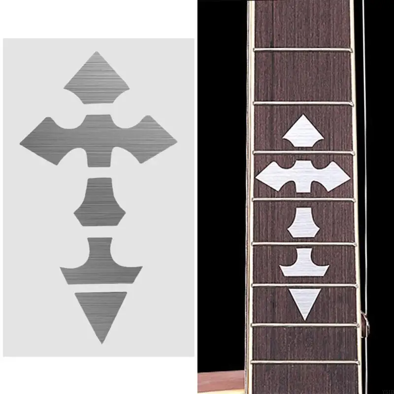 

Y51D for Cross Inlay Decals Fretboard Sticker For Electric Acoustic Guitar Accessorie