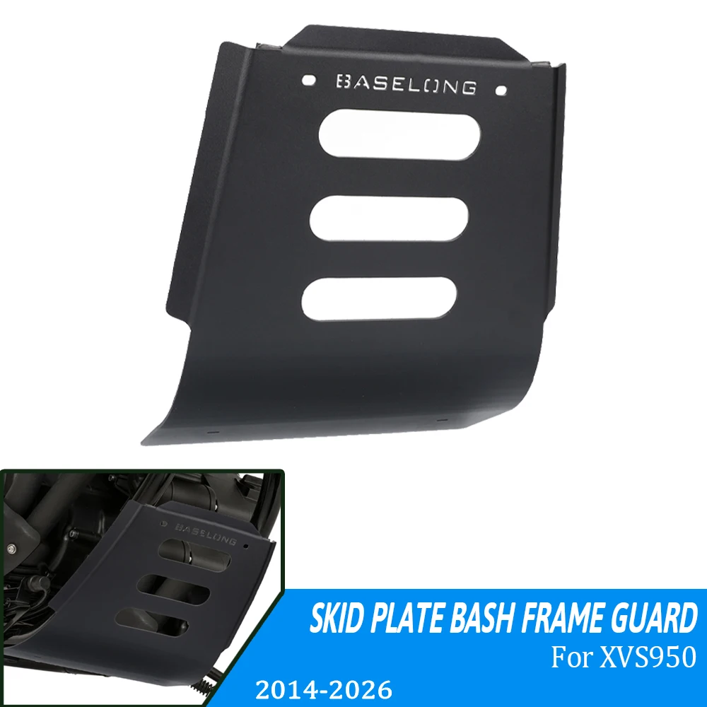 For YAMAHA SCR950 SCR 950 2017-2021 Bolt XVS950 XVS 950 R-Spec 2014-2026 Motorcycle Accessories CNC Skid Bash Plate Frame Guard