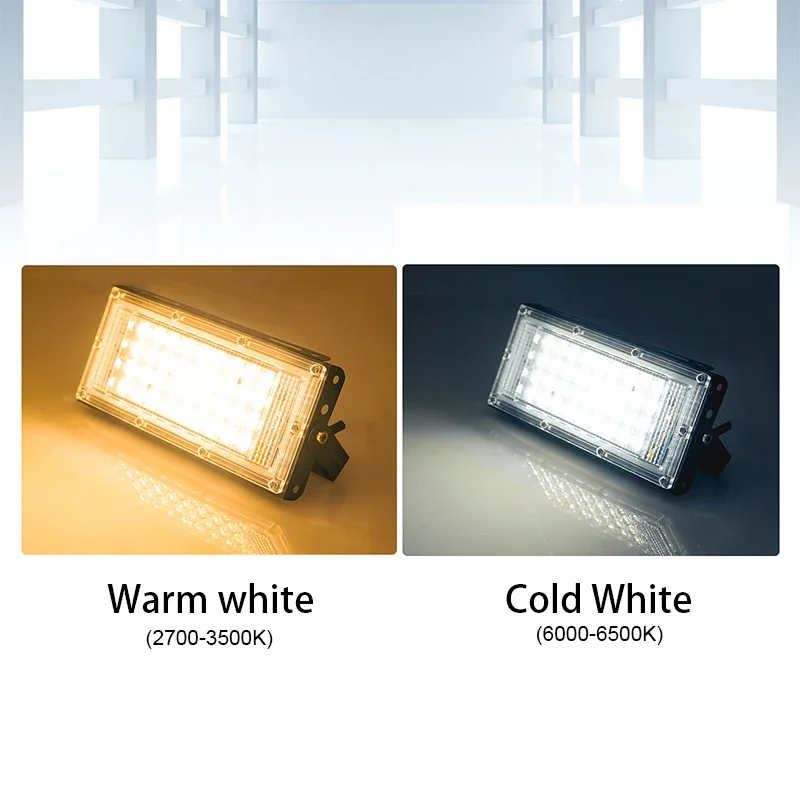 Światło halogenowe LED 50W 100W AC110V 220V zewnętrzne IP65 wodoodporny reflektor reflektor światła uliczne kinkiety oświetlenie ogrodowe