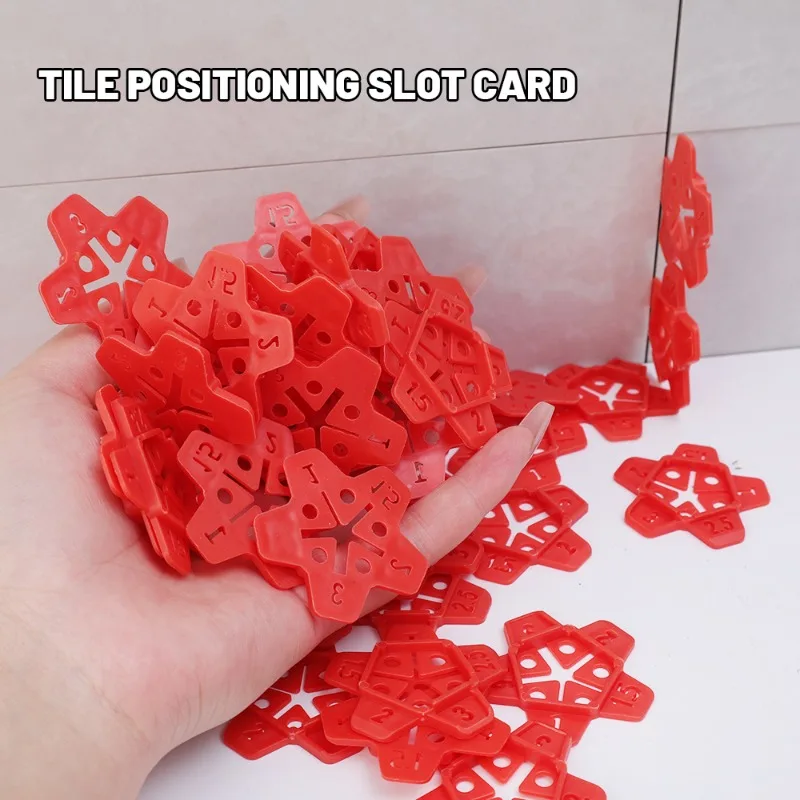 50/100Pcs 5 Size Tile Spacers Clips Wedge Ceramic Leveling System for Floor Wall Tile Gap Leveling System Construction Tools