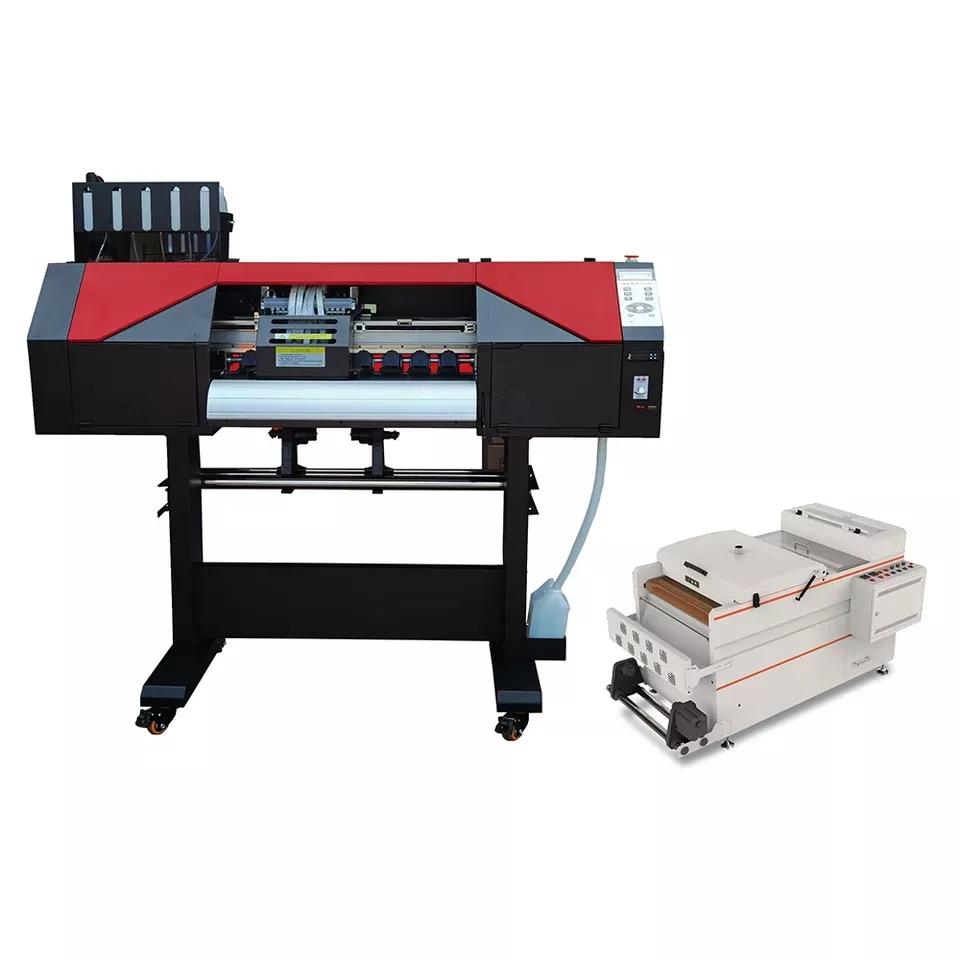 

Udefine high production black 2 4 head 60 cm mini small film dtf printer and shaker system 30cm 60cm with hot melt out powder