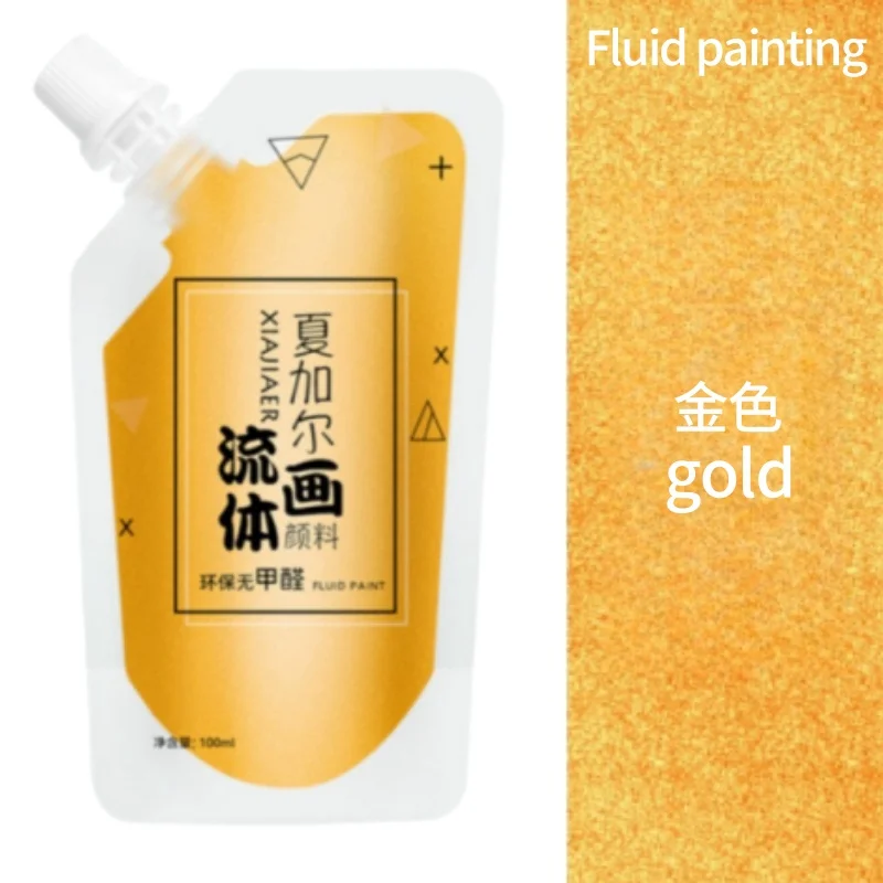 100 ml/multi-color xiajiaer vloeibare verf acrylverf zak gewelddadige beer DIY decoratieve schilderkunst vloeibare vloeibare kleurstof