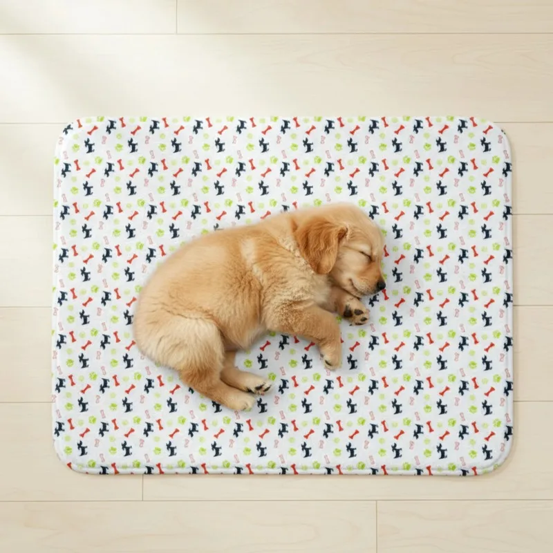 

Reusable PVC Washable Dog Pee Pad Leakproof Puppy Training Pad Outdoor Portable Pet Sleeping Mat for Whelping Playpen Crate Bed