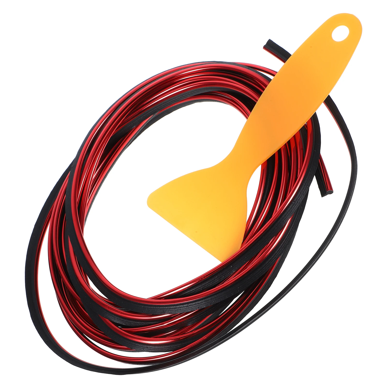 

Interior Decorative Strips Car Door Trim Molding Automotive Body Red Flexible 1 Set Universal Accessories DIY Stylish Fade