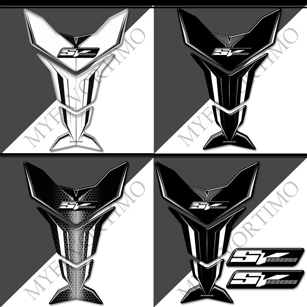 

3D Resin Motorcycle Fuel Tank Pad Decal Gas Tank Protector Sticker For Suzuki SV1000 SV1000 SV 1000 S SV1000S