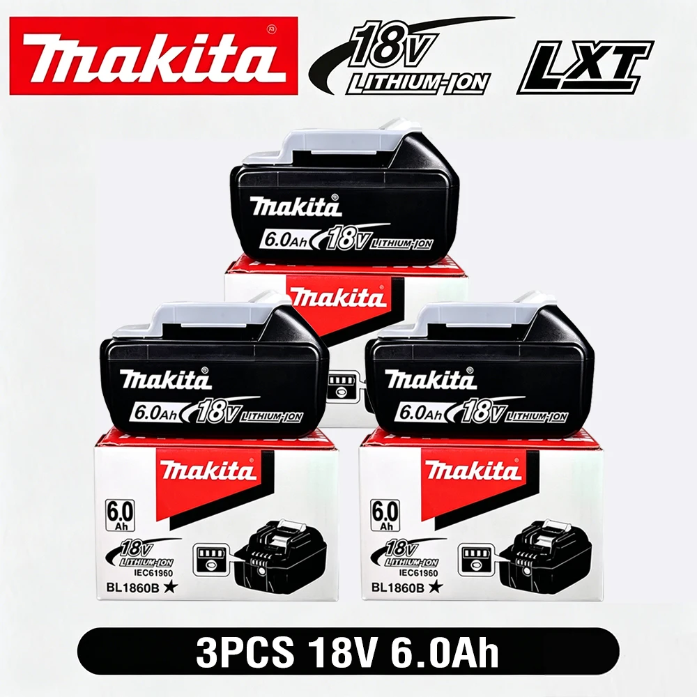 ? Original 6AH Makita BL1860 18V Akku für Elektrowerkzeuge Li-Ionen Ersatzakku LXT BL1850 BL1840 für 18V Schrauber mit BMS 18V