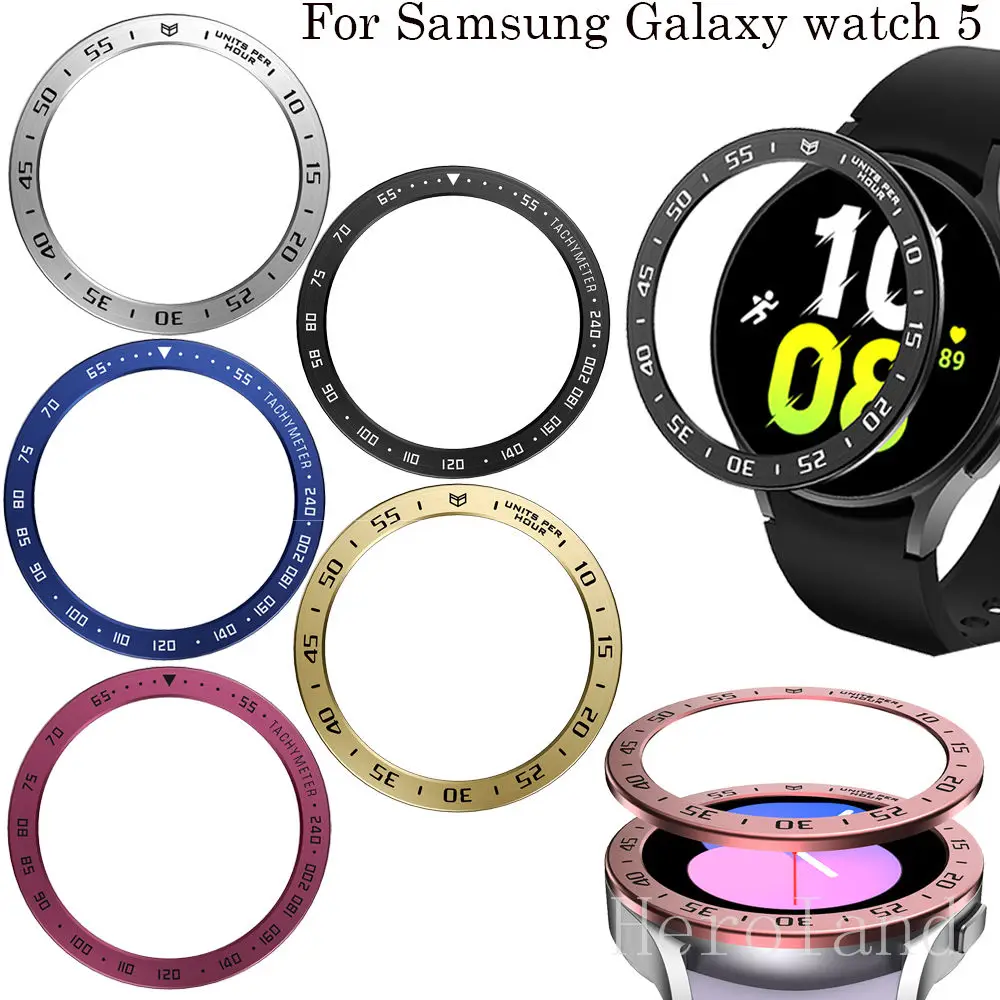 Metal Cover Bezel Ring Case For Samsung Galaxy watch 5 40mm 44mm SmartWatch Protector Cases Steel Frame Shell Bumper Accessories