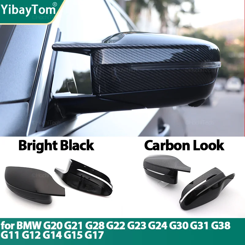 

M4 Style Car Side Rearview Mirror Cover Cap Trim For BMW 3 4 5 7 8 Series G20 G21 G28 G30 G38 G11 G12 G15 G16 M4 style LHD RHD