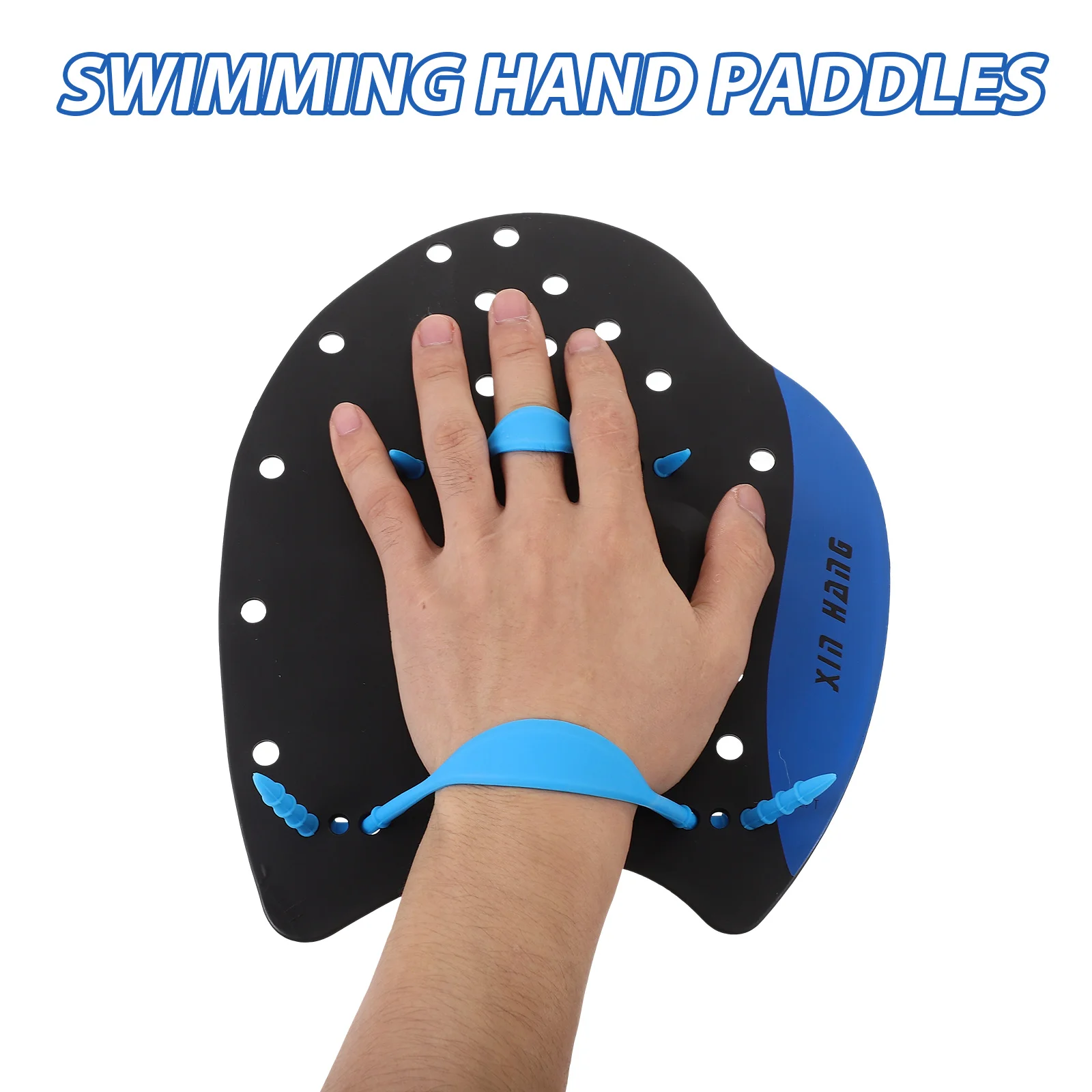 

Swimming Hand Paddles PP Silicone Gloves Adjustable Non Deform for Adults Training Freestyle Breaststroke Backstroke