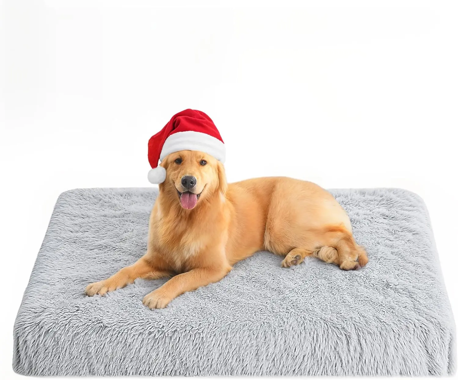 

Dog Crate Bed For Large Dogs, Waterproof Orthopedic Egg Crate Foam With Removable Washable Cover, Plush With Non-Slip Bottom
