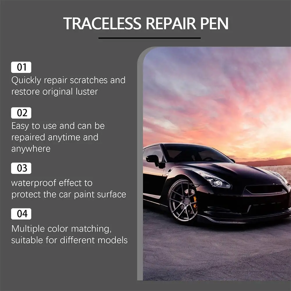 Universal 5 Colors Car Scratch Repair Paint Pen Auto Touch Up Pen Car Scratches Clear Remover DIY Waterproof Pen Car Accessories