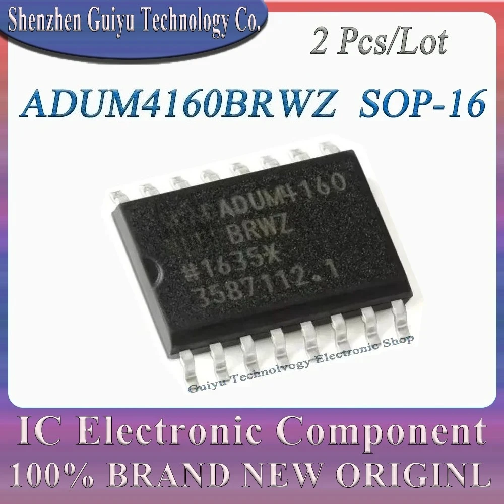 

2 шт./лот ADUM4160BRWZ ADUM4160BR ADUM4160B ADUM4160 SOP-16 микросхемы