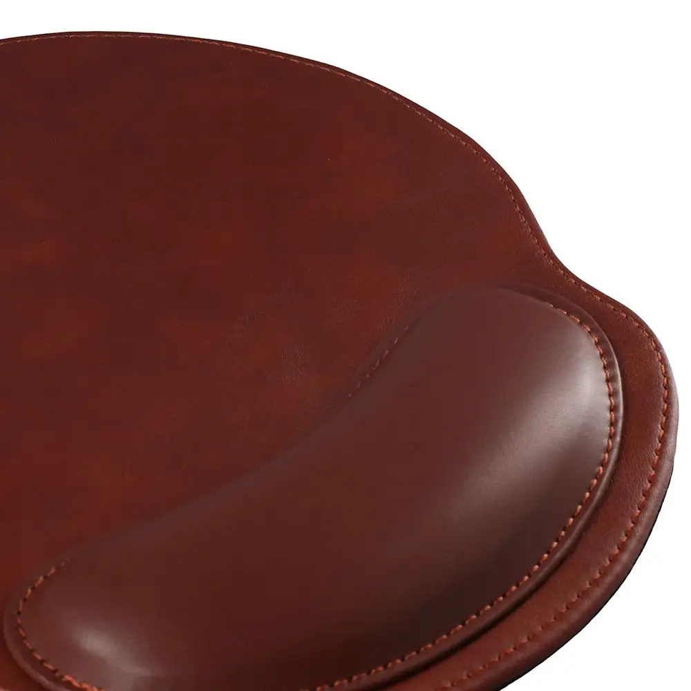 لوحة ماوس من جلد البولي يوريثان مقاومة للماء، مريحة لدعم المعصم، قاعدة غير قابلة للانزلاق، الكتابة وتخفيف الآلام #5