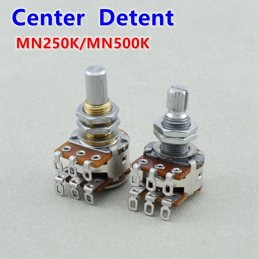 MN250K/MN500K Dual Blend Balance Potentiometer(POT) With Center Detent - Made in Korea