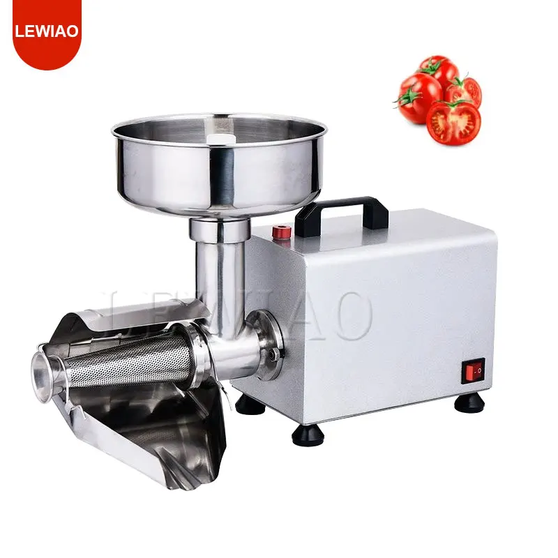 220V Stainless Steel Electric Tomato Stainer Milling Mango Jam Press Machine Tomato Juicer Sauce Extractor Maker