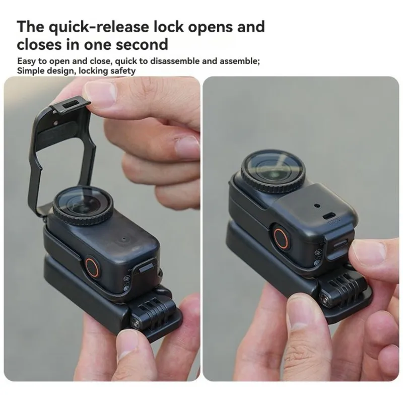 قاعدة تركيب مغناطيسية - دعم كاميرا قابلة للدوران 360 درجة، ملحق أسود #4