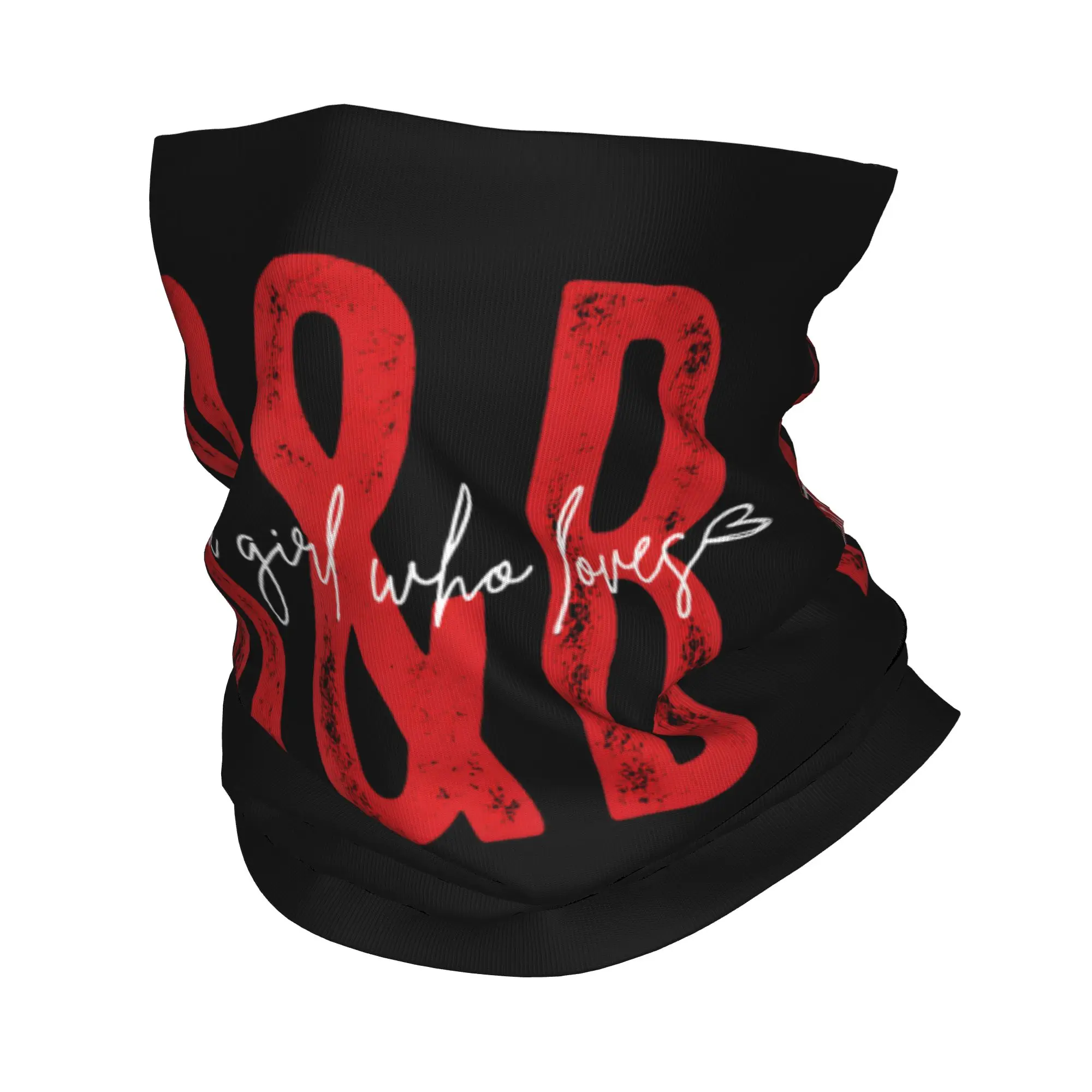 Just A Girl Who Loves R&B Heart Gifts Bandana Neck Cover Balaclavas Mask Scarf Print Music Headwear Cycling Unisex Adult Winter