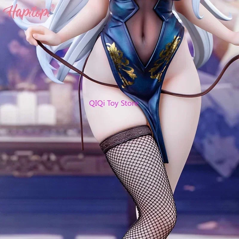 

Qikai won the rabbit girl 1/6 hand-made real stockings warm lacquer white wool cheongsam