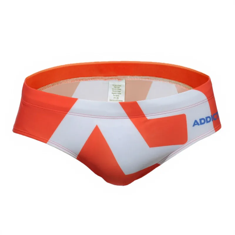 2025 Spot Men's Swimsuit Triangle Cup Swimsuit Low Waist Swimsuit Ultra Fine Nylon Printed Shorts ADS045