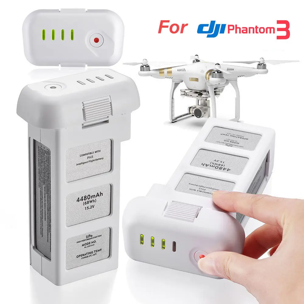 Phantom 3 Battery,15.2V 4480mAh Intelligent Replacement Flight Battery for DJI Phantom 3 Standard,DJI Phantom 3 Pro