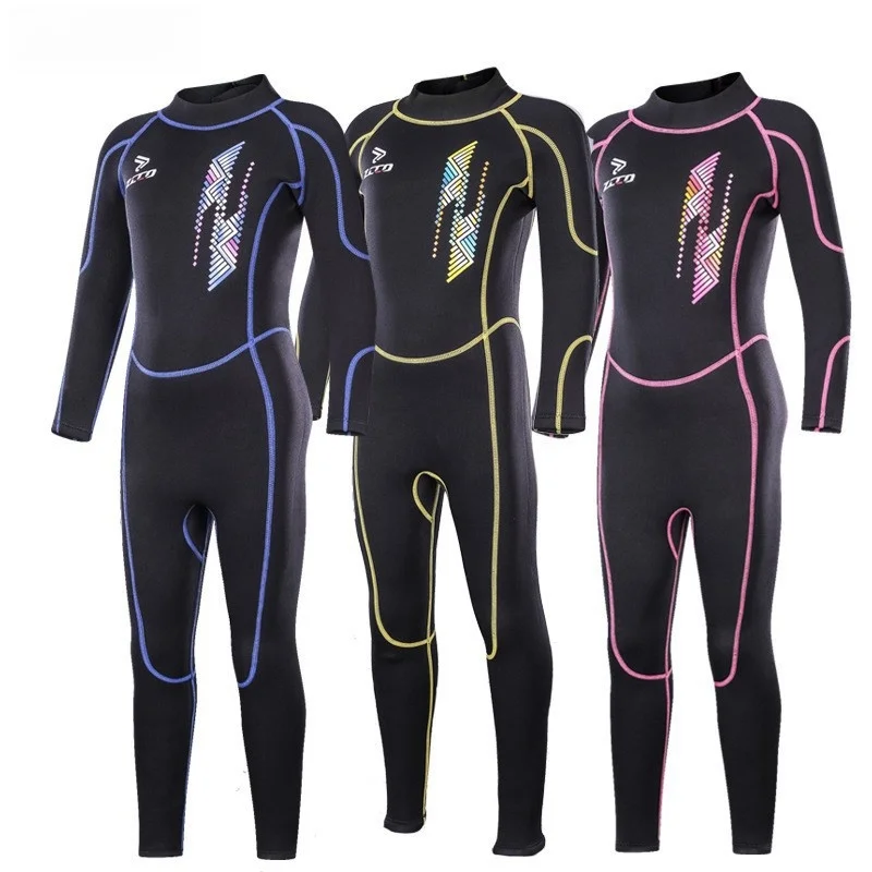 

Wetsuit Kids 2.5mm or 3mm Neoprene Diving Suit For Boys Girls Scuba Full Body Thermal Swimsuit For Kayak Free-diving