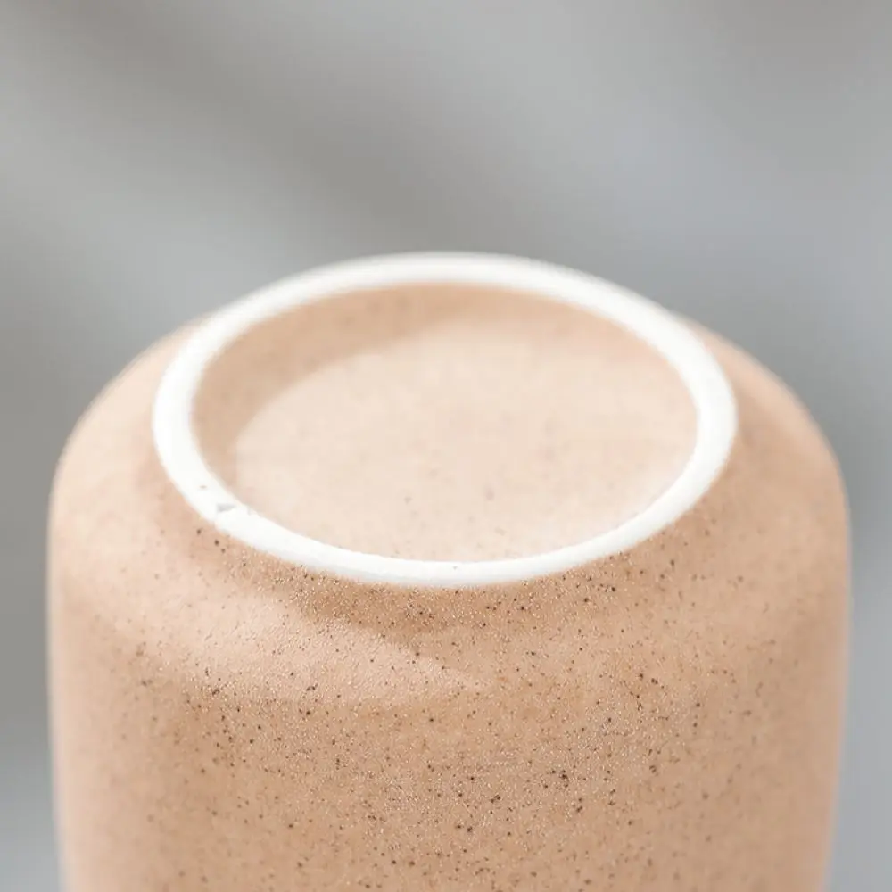 Modern Minimalist Ceramic Vase Matte Morandi Color Flower Pot Nordic Style Home Decor Desktop Ornament For Dried Flowers