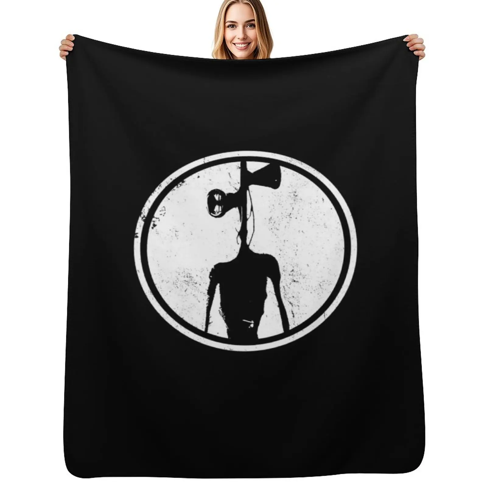 

Sirenhead Siren Head Horror Creepypasta Throw Blanket Warm Comfortable Blanket Gift for Parents Friends
