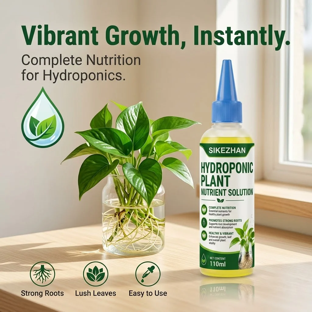 Hydroponic Plant Food Liquid Nutrient Solution Fertilizer Concentrated for Indoor Water Culture Plants Vegetables Fast Growth