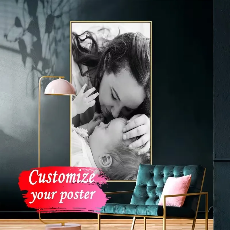Custom Canvas Prints Photo Wall Art Personalized Poster for Family Life Pets anime Birthdays Weddings Scenery Home Decor Gifts