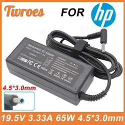 Laptop Charger Adapter 19.5V 3.33A 65W 4.5*3.0mm For HP Envy 17-j010us Pavilion 15-j000 Chromebook 11 G4 G5 EE 14 G3 246 G4 248