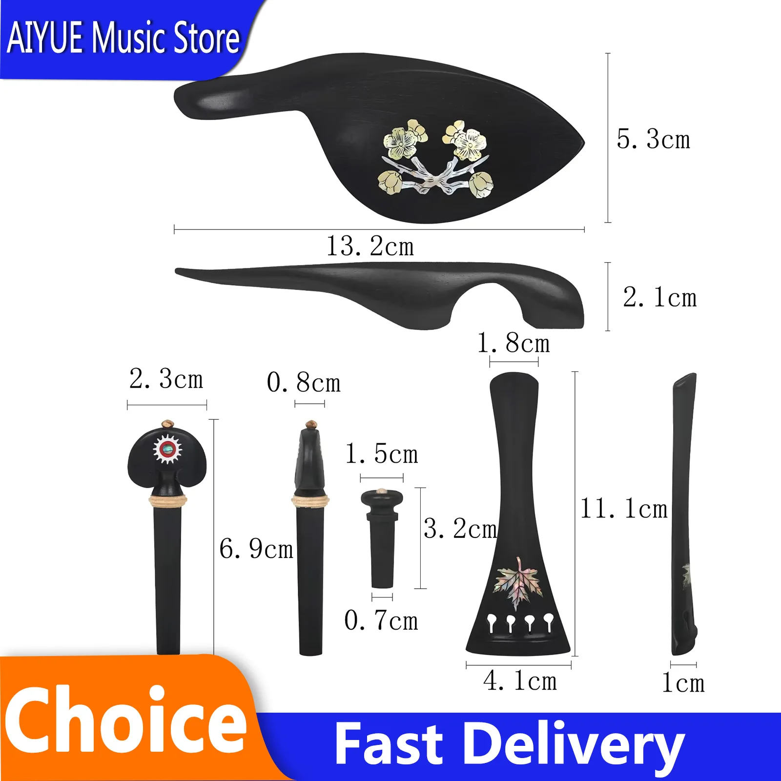 4 Pcs Violin Cheek …