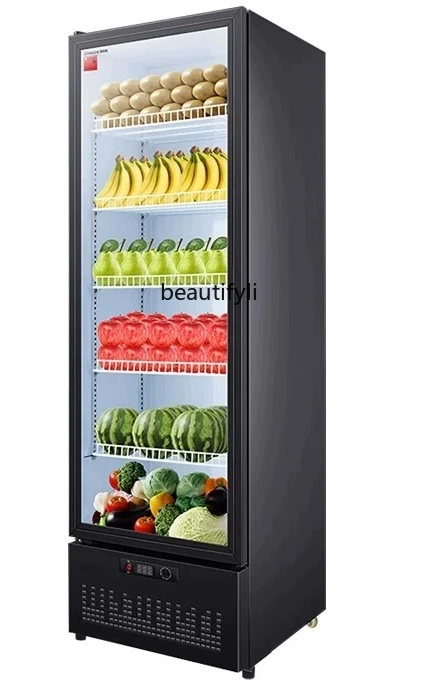 Fruits and Vegetables Fresh Cabinet Commercial Large Capacity Display Refrigerated Food Sample Cabinet Kitchen