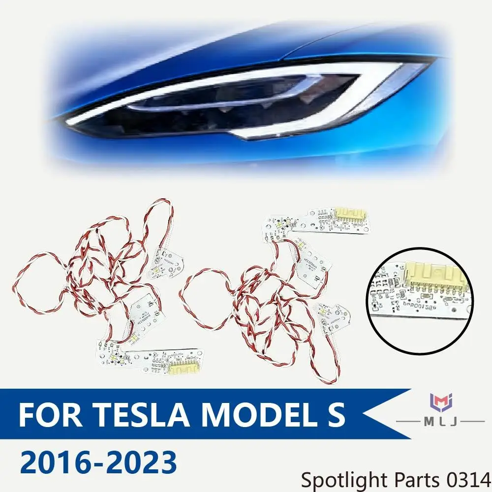 

DRL Angel Eye Chip For Tesla Model S 2016-2023 Headlight Board White Light DRL Ballast Board Light Source Chip Car Accessories