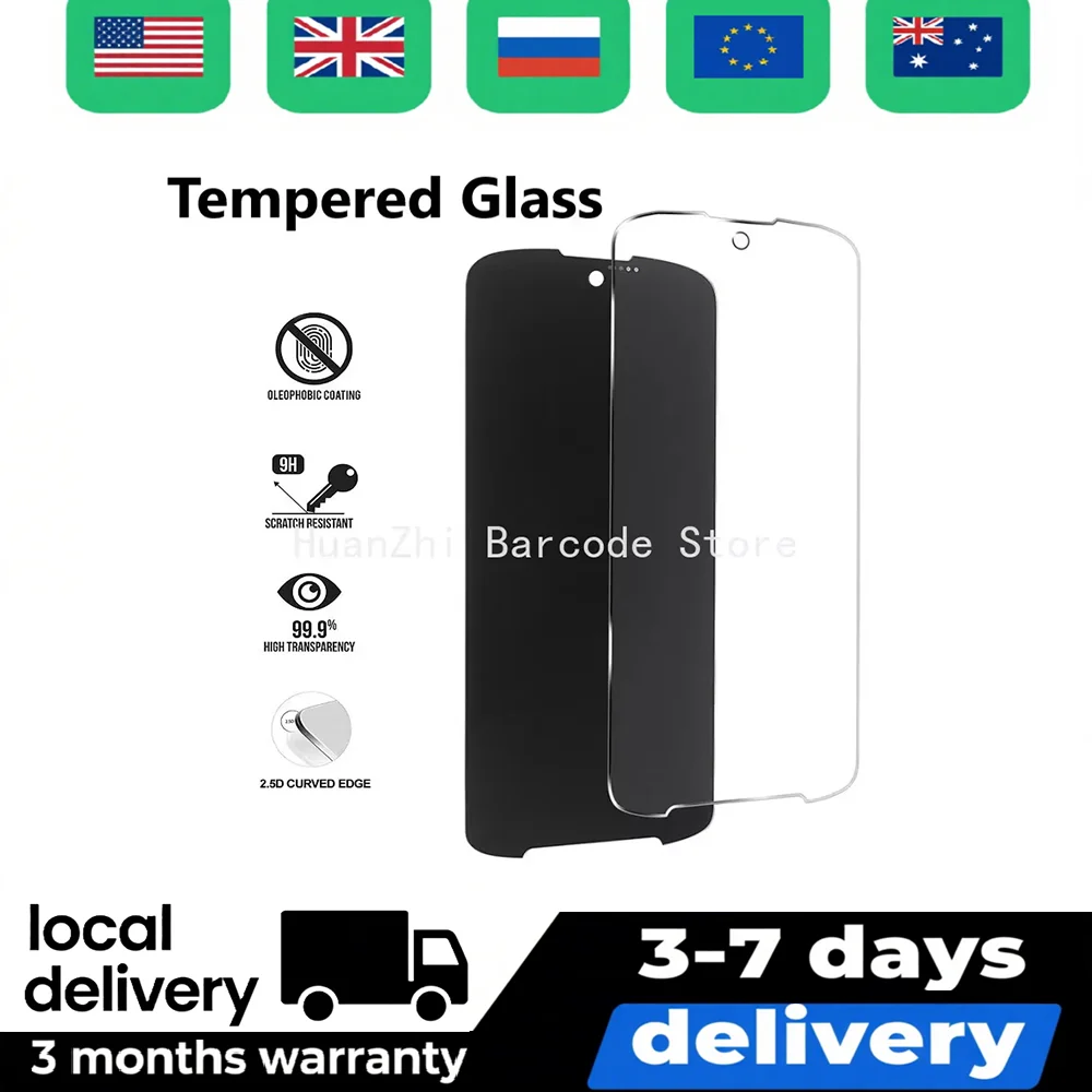 New 5pcs Tempered Film Glass Screen Protector for Zebra TC15,High Quality Dust And Scratch Resistant