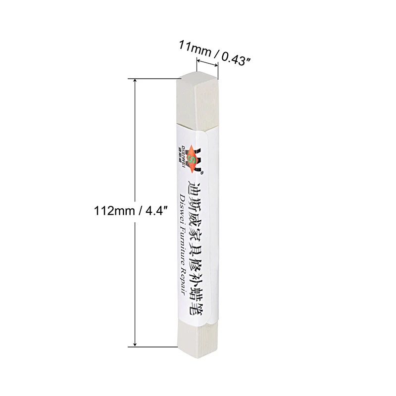 Móveis Reparando Cera Filler Stick, Crayons Touch Up Repair Canetas, Piso de madeira Scratch Filler, Acessório Branco