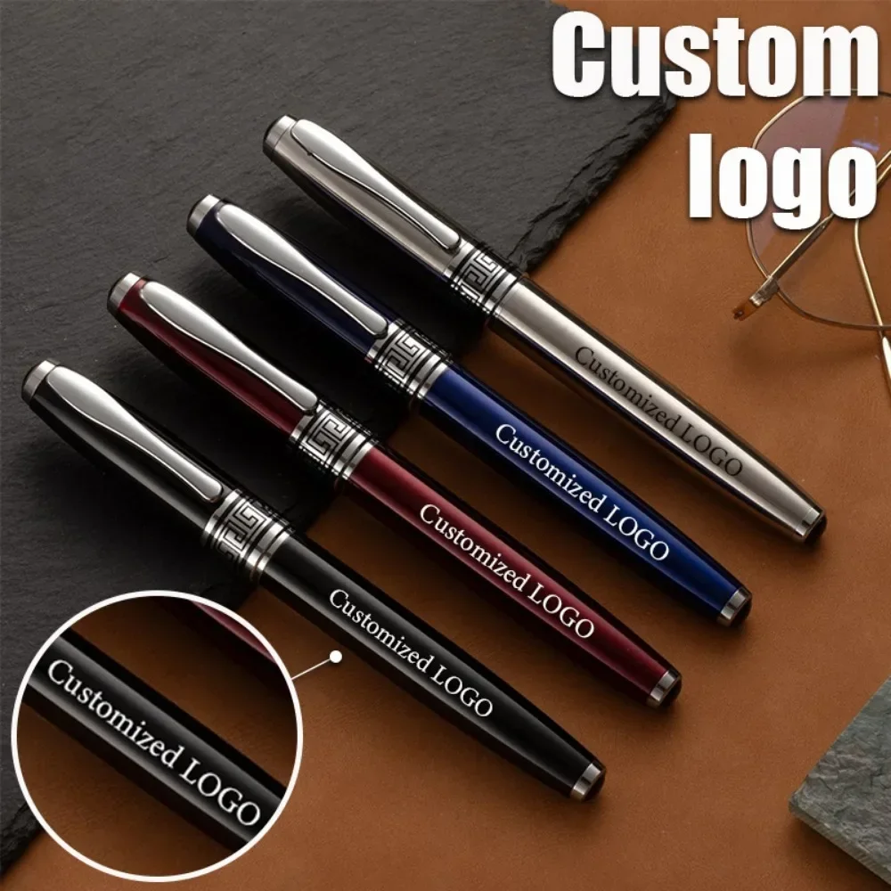 

Luxury metal signature pen, office writing custom logo, high-end ballpoint pen gift wholesale