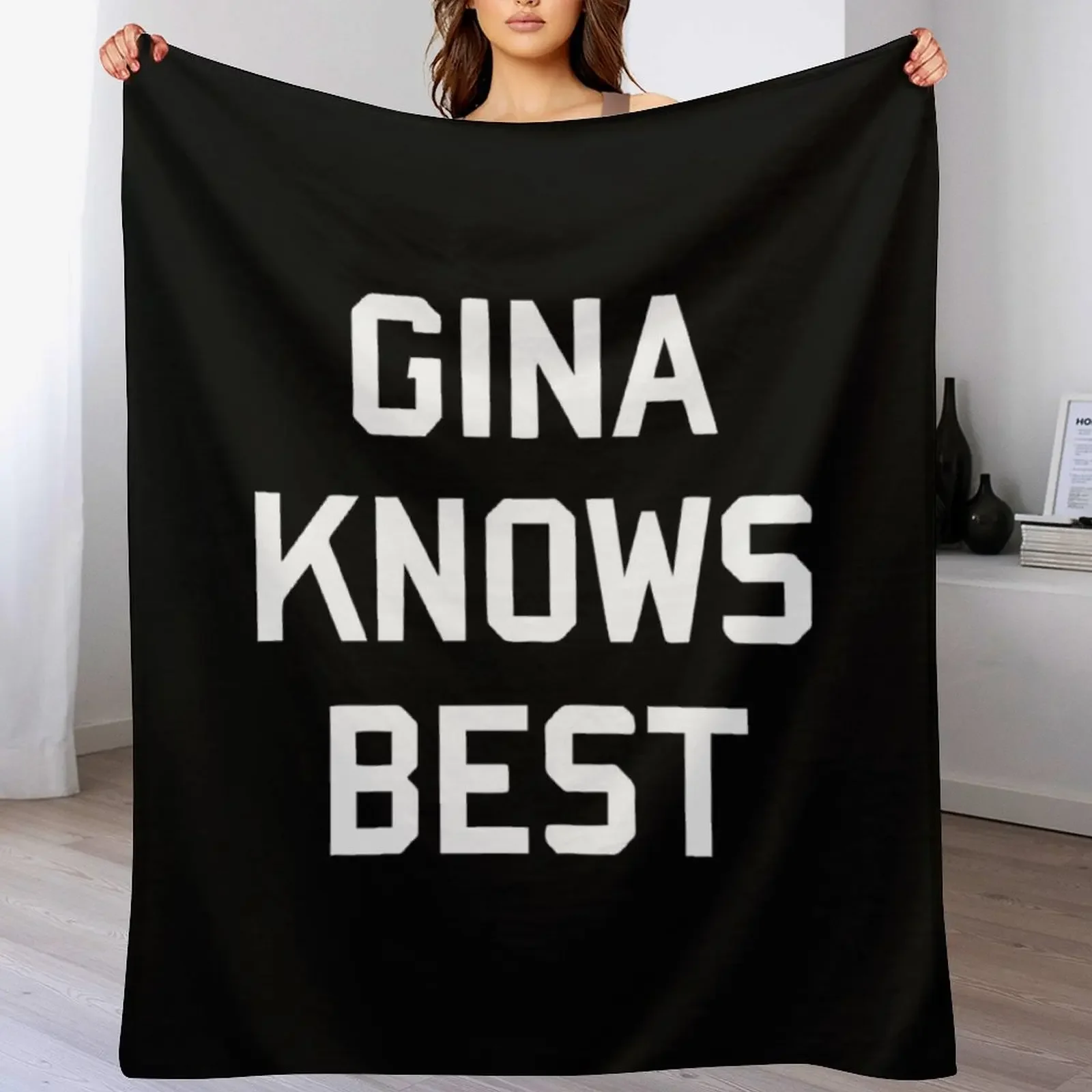 gina knows best Throw Blanket Decorative Soft Throw Blanket for Couch Sofa