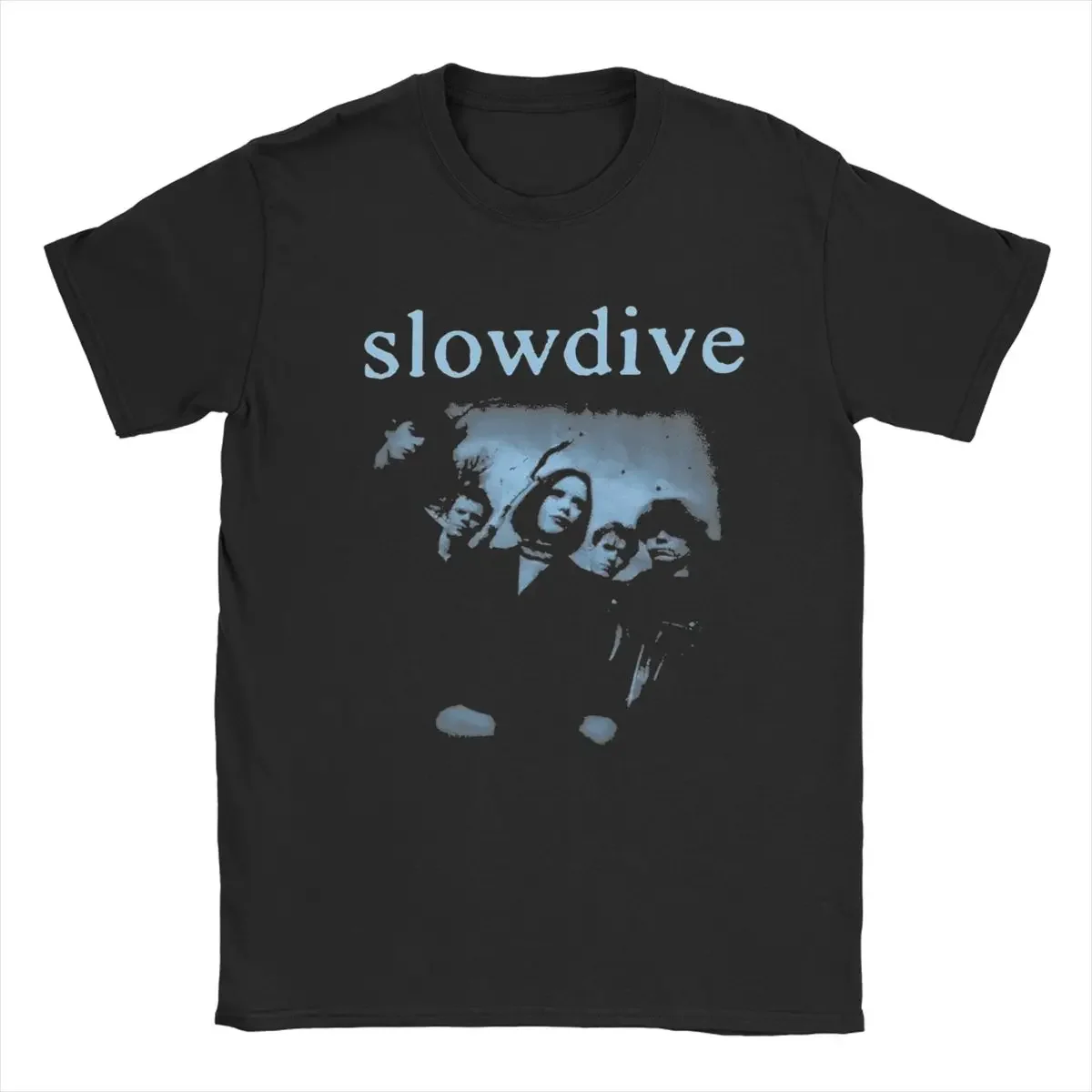 Slowdive Men\'s T Shirt Novelty Tees Short Sleeve Crew Neck T-Shirts Pure Cotton Summer Clothes