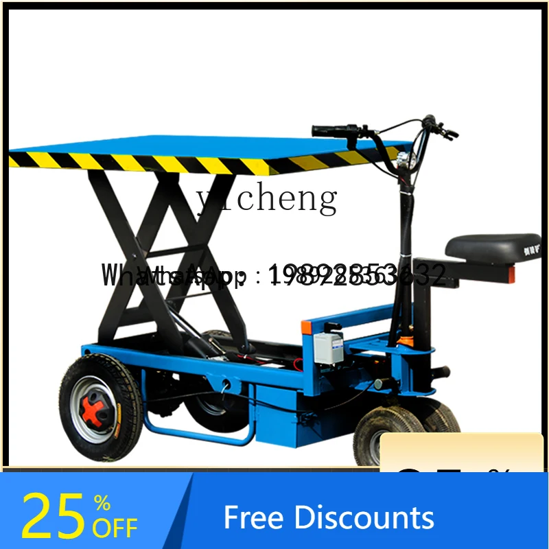 A1 electric flatbed truck hydraulic lifting platform lift greenhouse market truck pulling goods farm trolley