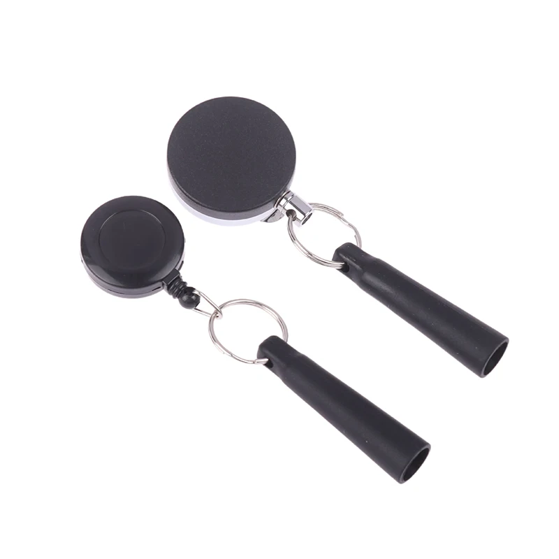 Camping Heavy Duty Retractable Pen Cap Pull Keychain Holder Reel Carpenter Pencils Anti Lost Rope Key Ring Chain Belt Clip