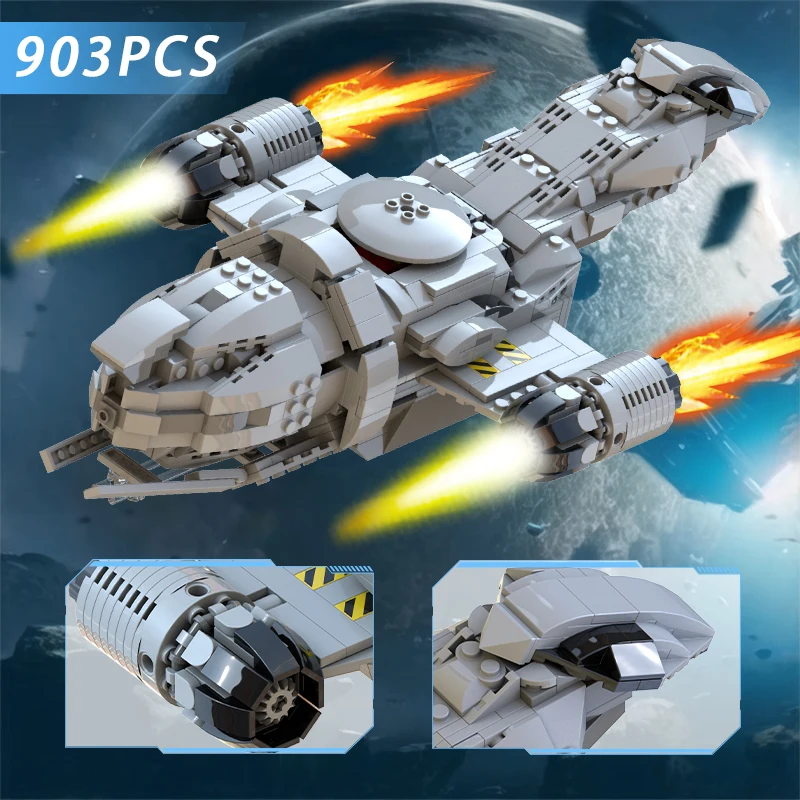 

Rush Out of The Tranquility Space Battle Series Firefly Serenity Spaceship Building Blocks Set City Transport Bricks Toy for Kid