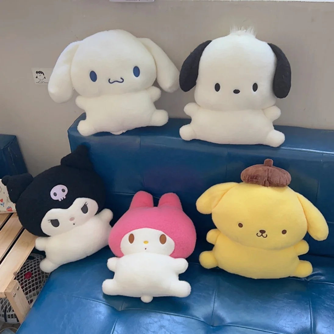 

Lovely Pochacco Cinnamoroll Plush Toy Girly Plushies My Melody Kuormi Pom Pom Purin Sofa Decorative Pillow Birthday Gifts