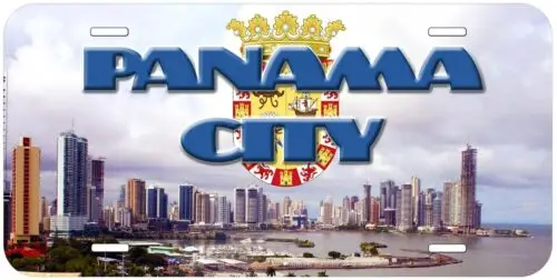 Panama City PC02 Novelty Car License Plate Aluminum