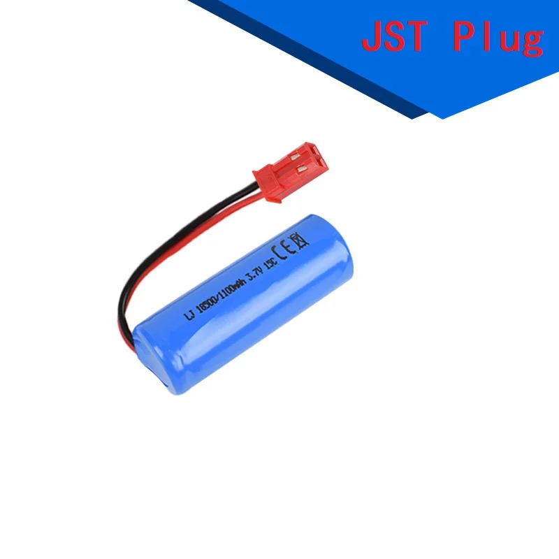 3.7V 1100mAh 18500 bateria Lipo dla S900 FT008 helikopter zdalnego sterowania/łódź do zabawki akumulator SM/wtyczka JST