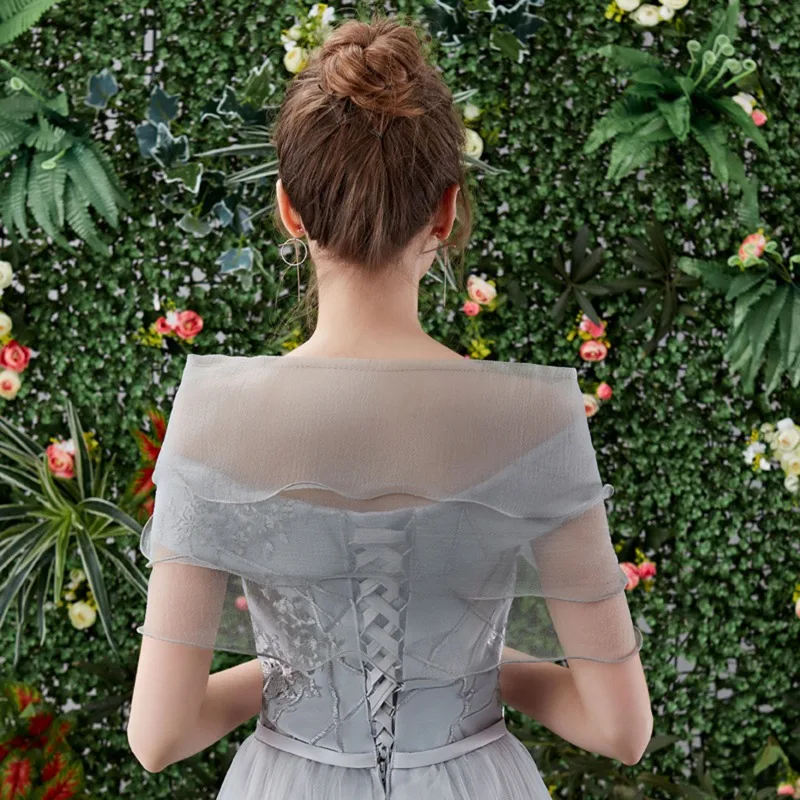 Einheits größe Brautkleid Schal Brautkleid mit Arm bedeckung einfarbig Brautkleid Schal dünnen Stil ein Schulter Bankett