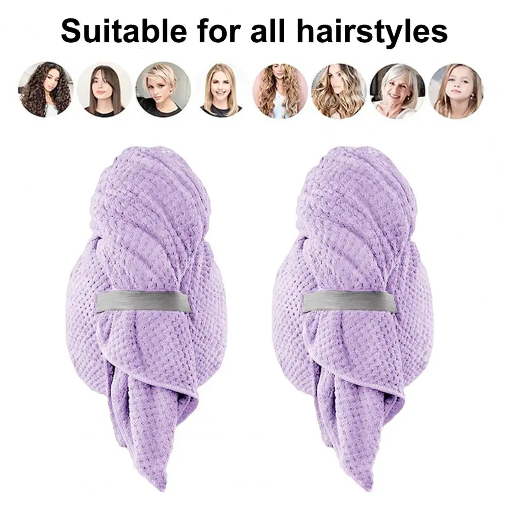 Thicker Hair Drying Cap Water-absorbent Towel Super Absorbent Hair Drying Hat for Quick Drying Frizz Lightweight Cap for Home