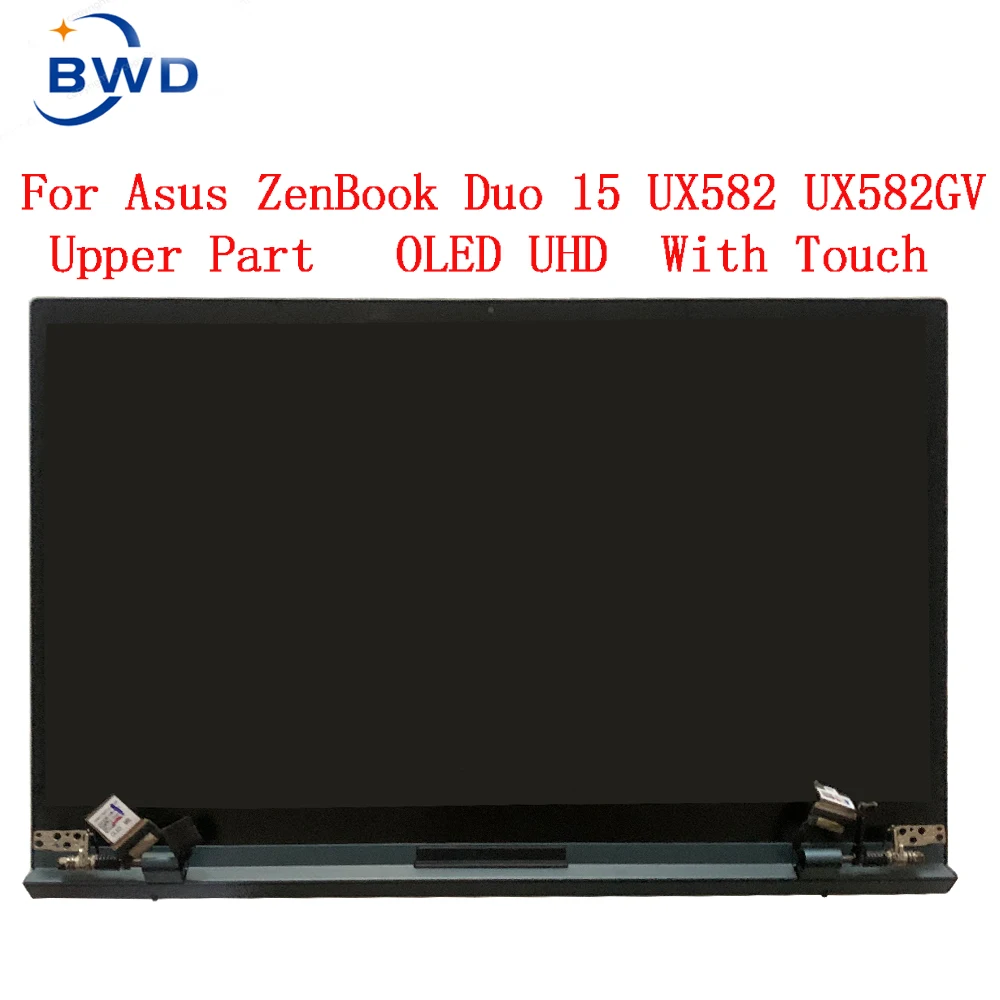 

15.6" OLED FOR ASUS ZenBook Duo 15 UX582 UX582lR UX582l Display Panel Lcd Touch Screen Digitizer Assembly Upper Half Part