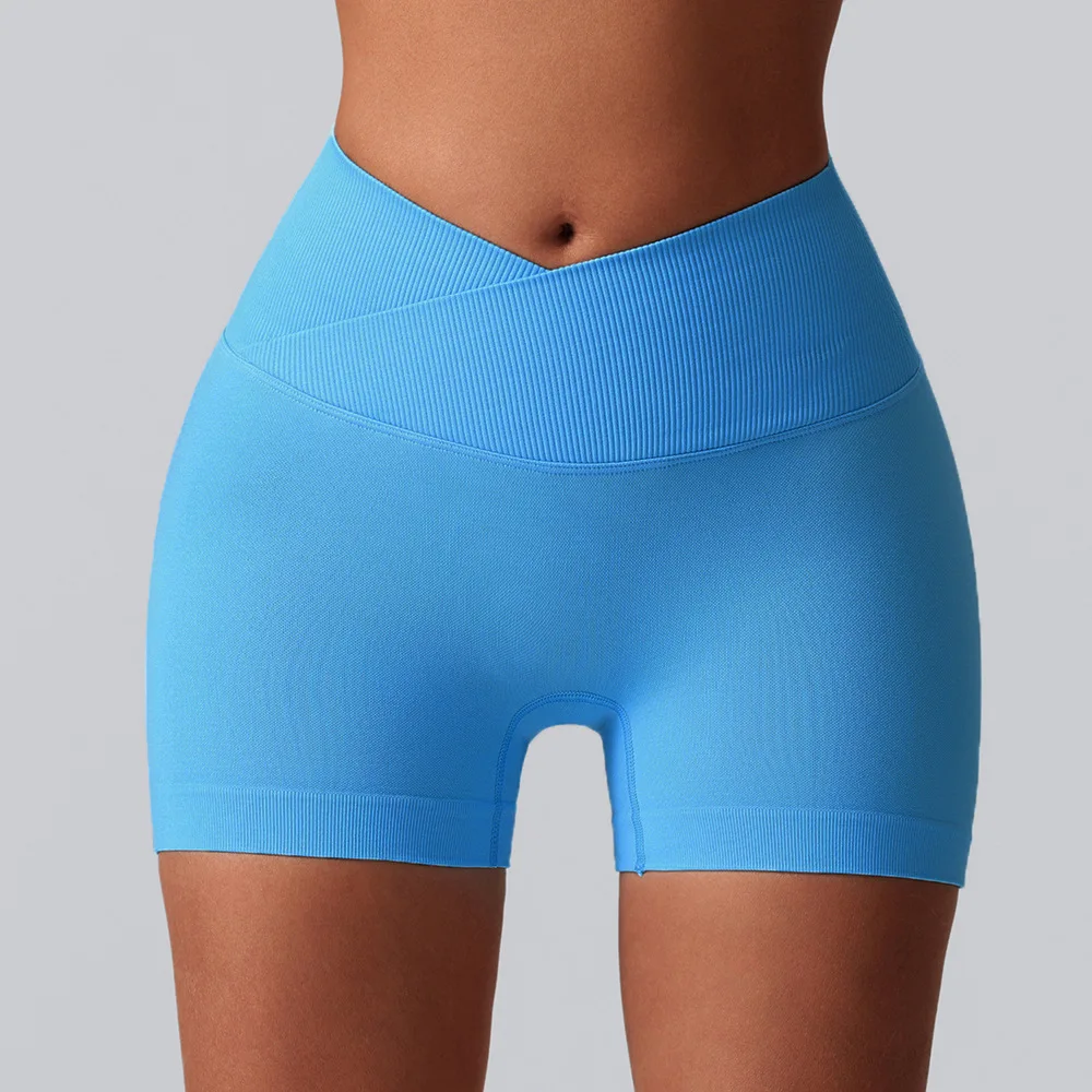 

Nuls Quick-drying Running Fitness Shorts Women's Peach Hip Three-point Yoga Pants Women's Contrast Breathable Seamless Yoga Shor